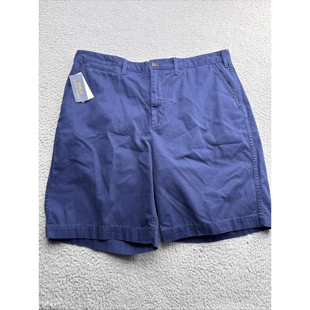 Polo Ralph Lauren Stretch Chino Shorts Mens 40 x 10 Relaxed Fit Cotton Preppy
